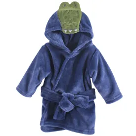 Hudson Baby Plush Animal Face Bathrobe, Alligator