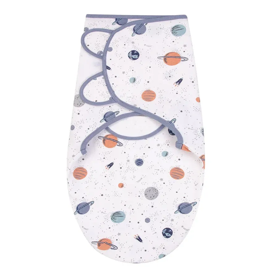 Hudson Baby Wrap Swaddle Blanket - Space