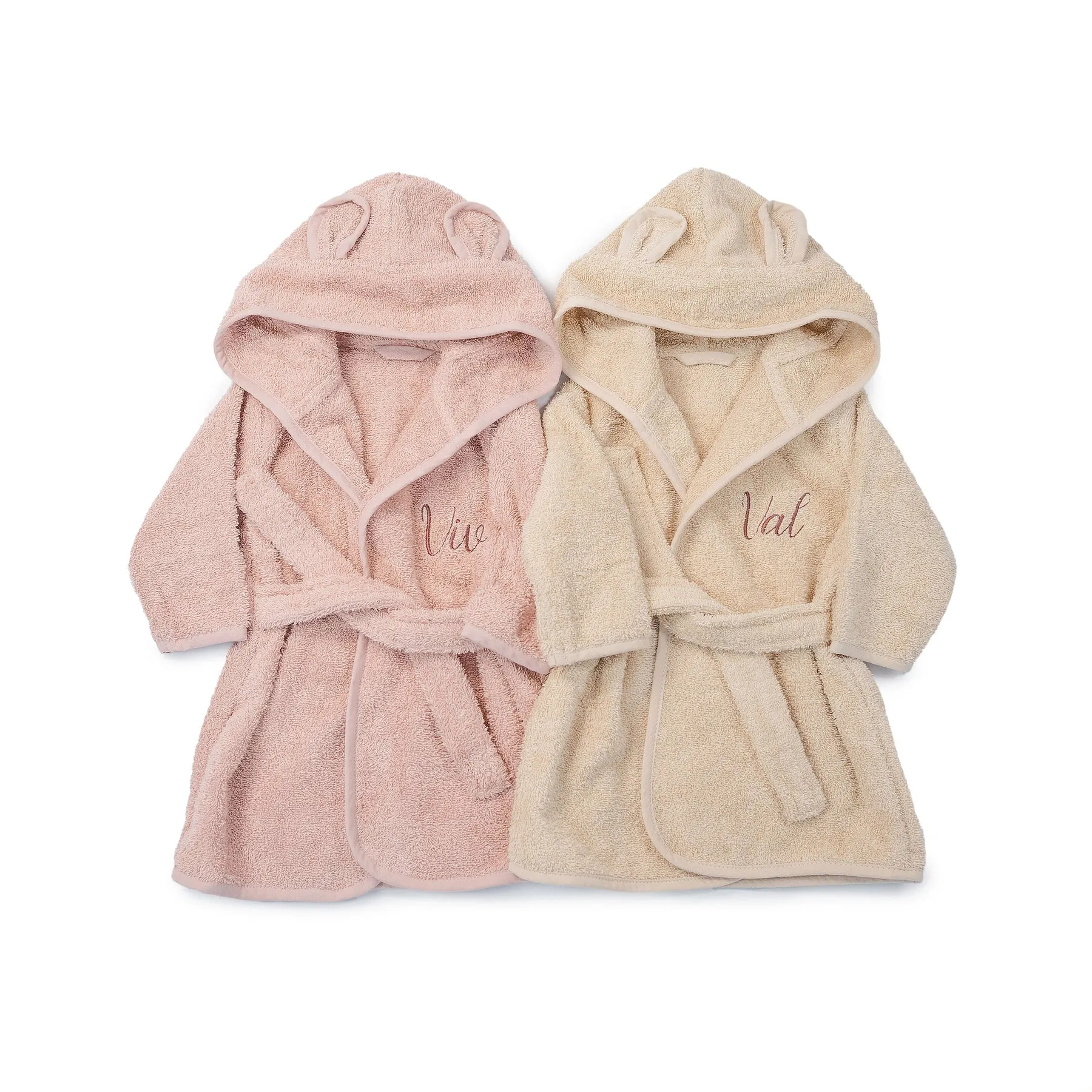 JBØRN Organic Cotton Baby Hooded Towelling Bathrobe (1-2 Years)