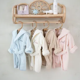 JBØRN Organic Cotton Baby Hooded Towelling Bathrobe (6 months - 2 Years)