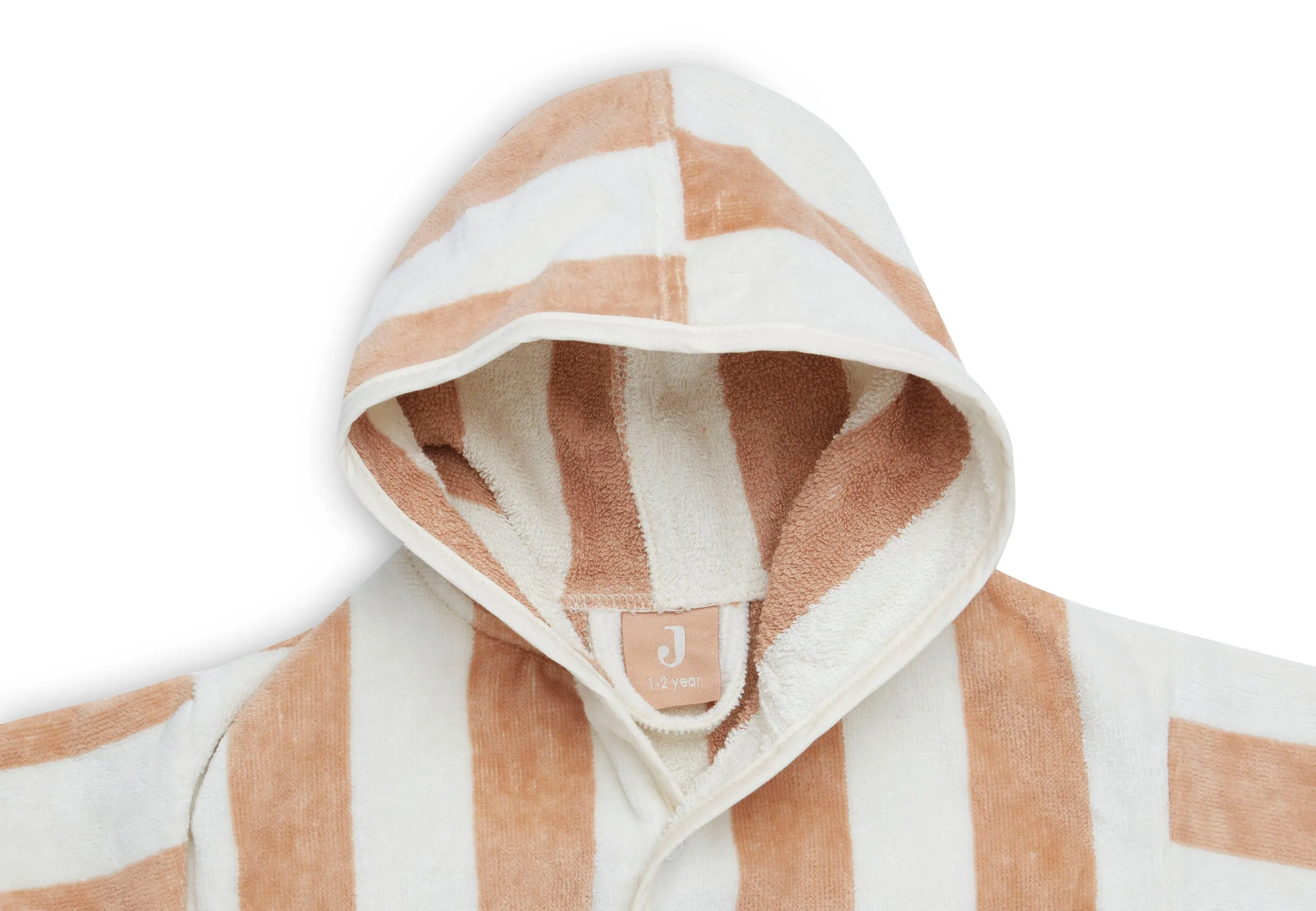 Jollein Bathrobe 1-2 years | Stripe Terry Biscuit