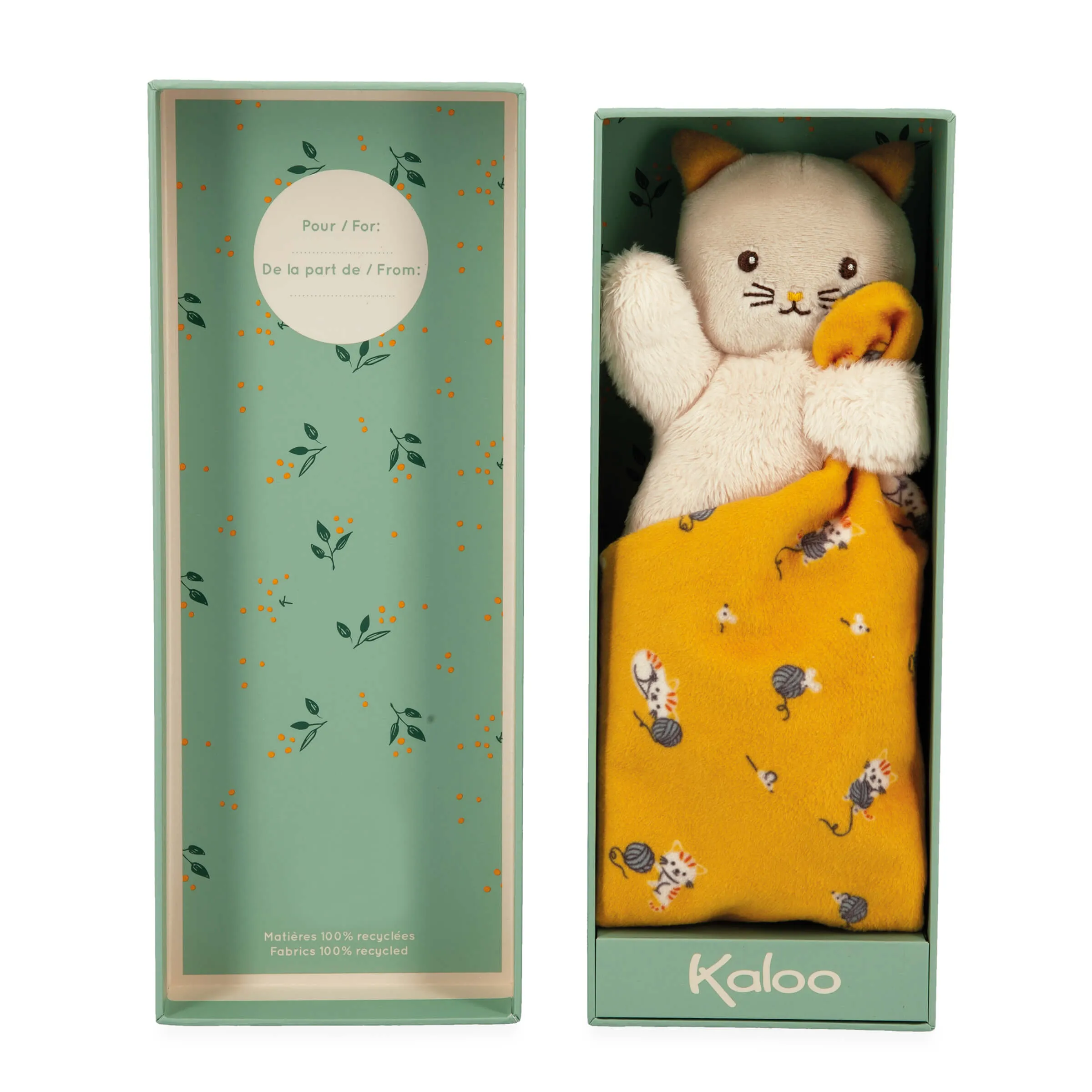 Kaloo Yellow Cat Doudou