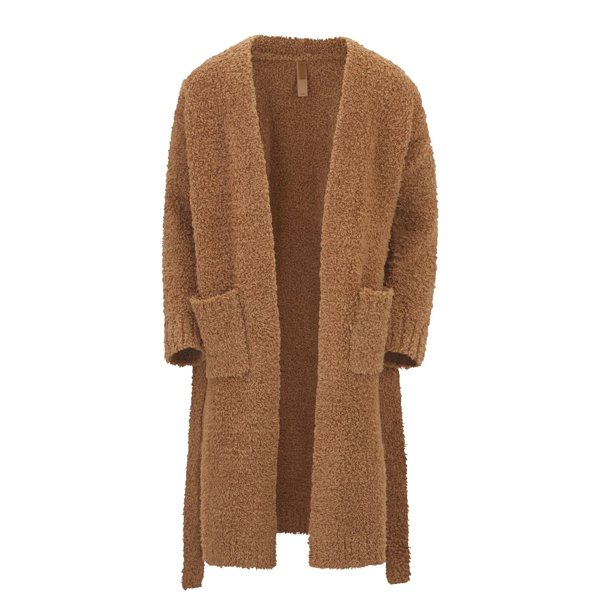 KIDS COZY KNIT ROBE | CAMEL