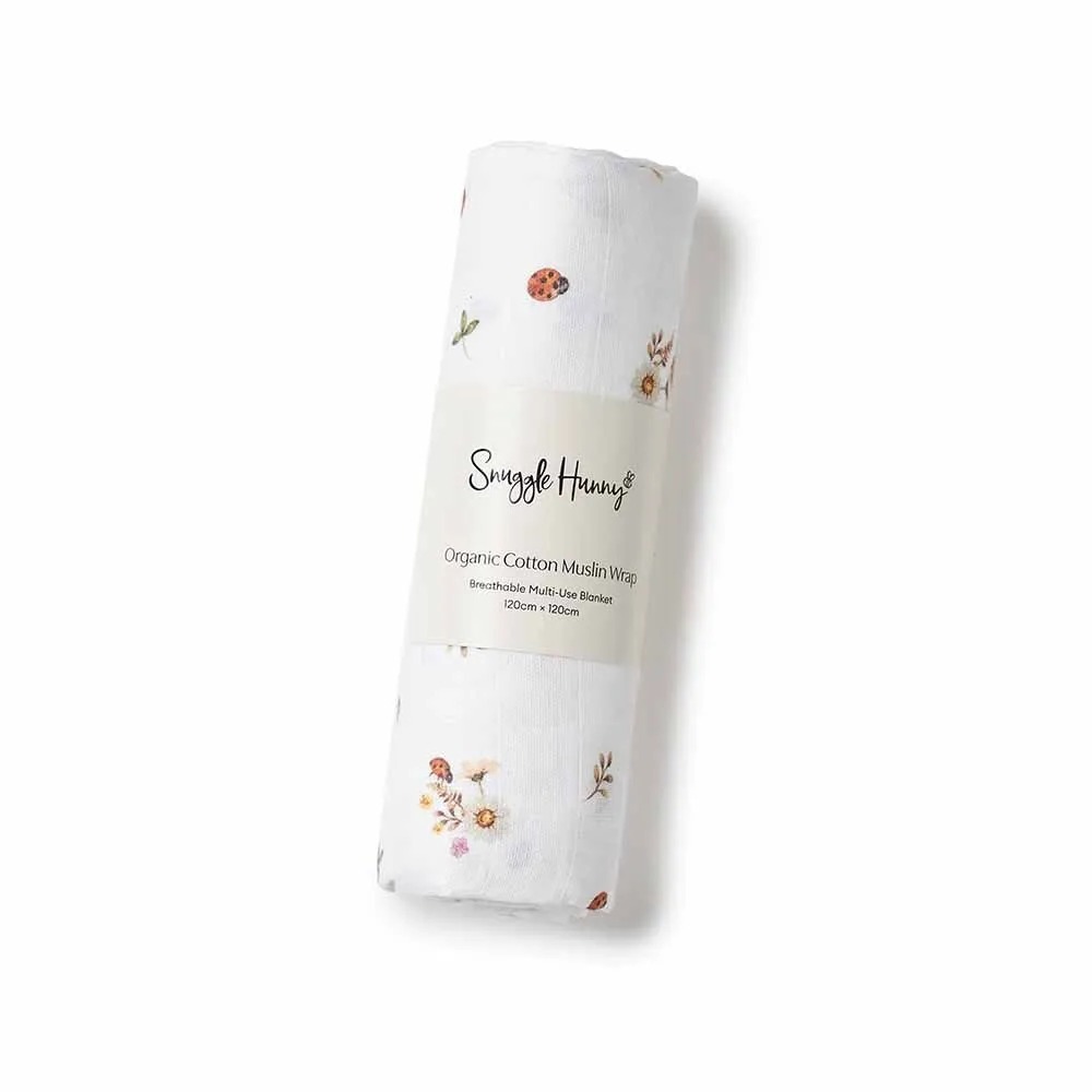 Ladybug Organic Muslin Wrap