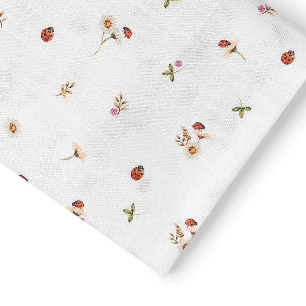 Ladybug Organic Muslin Wrap