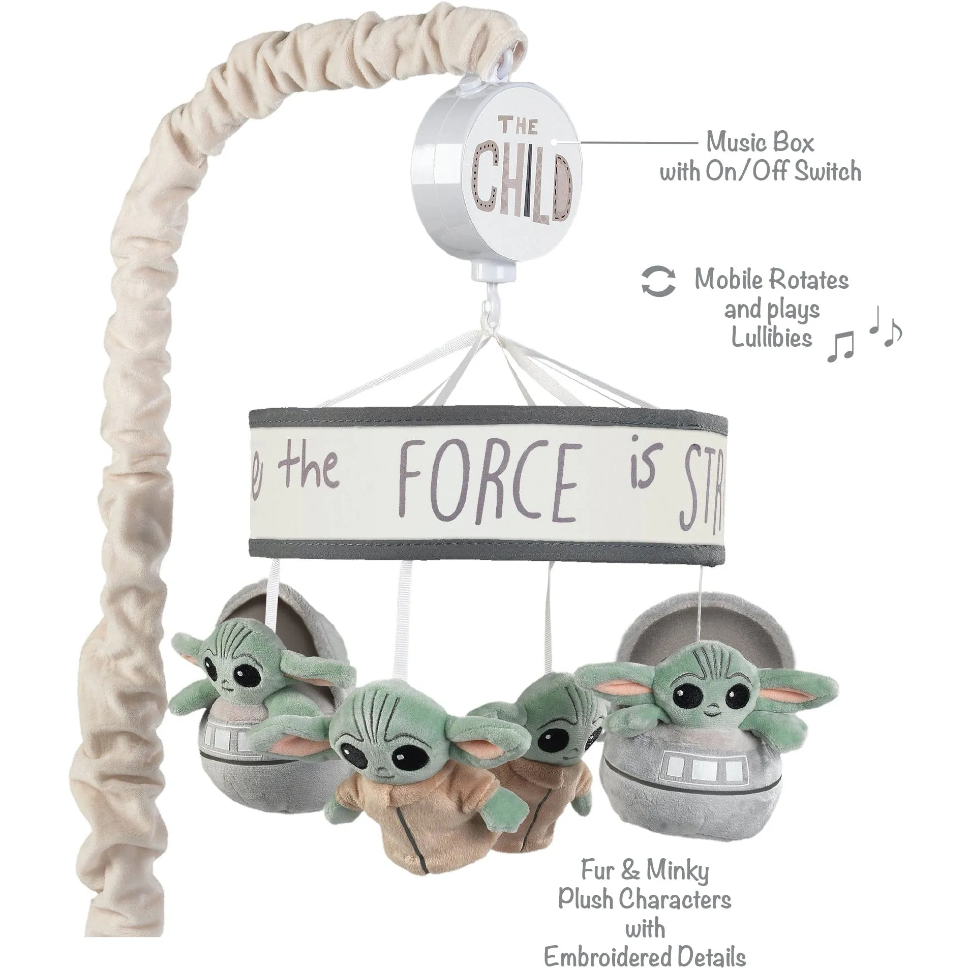 Lambs & Ivy Star Wars The Child Musical Baby Crib Mobile