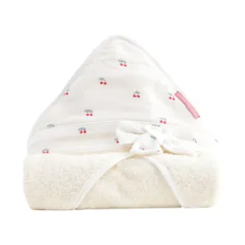 Little Crevette Hooded Towel 75x75cm Cerise