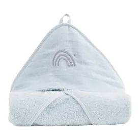 Little Crevette Hooded Towel 75x75cm Frozen Blue