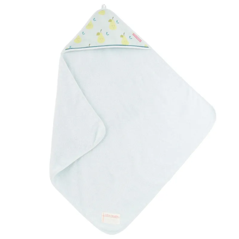 Little Crevette Hooded Towel 75x75cm Poires