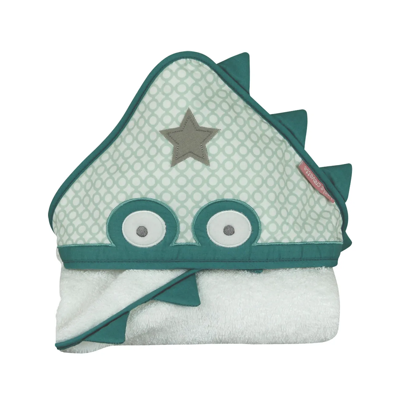 Little Crevette Hooded Towel Crocodile