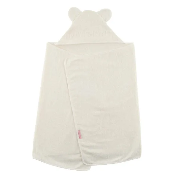 Little Crevette Hooded Towel Ecru Babyshower