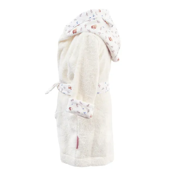 Little Crevette Noisette Ecureuil Bathrobe