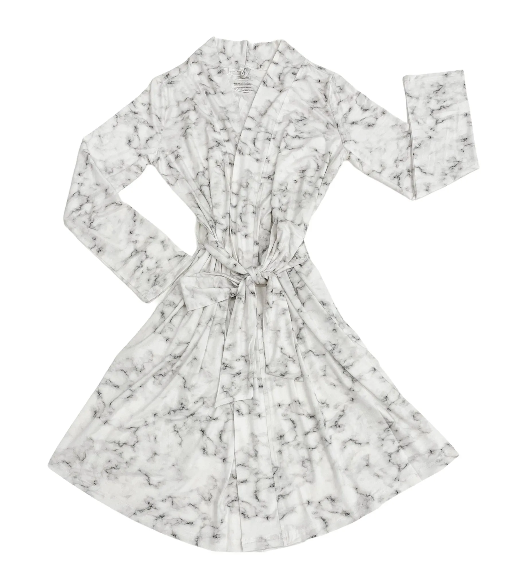 Midnight Marble Mommy Robe