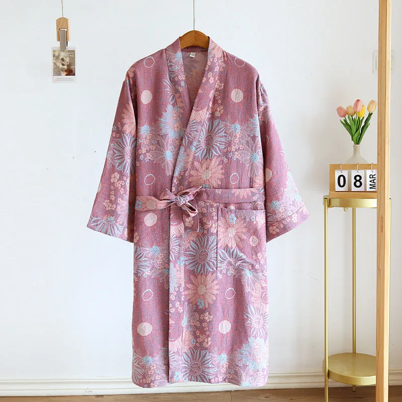 Mountains Cotton Bathrobe/Kimono Collection