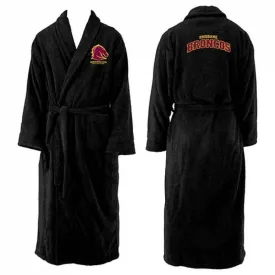 NRL Long Sleeve Bath Robe - Brisbane Broncos - Dressing Gown - Adult