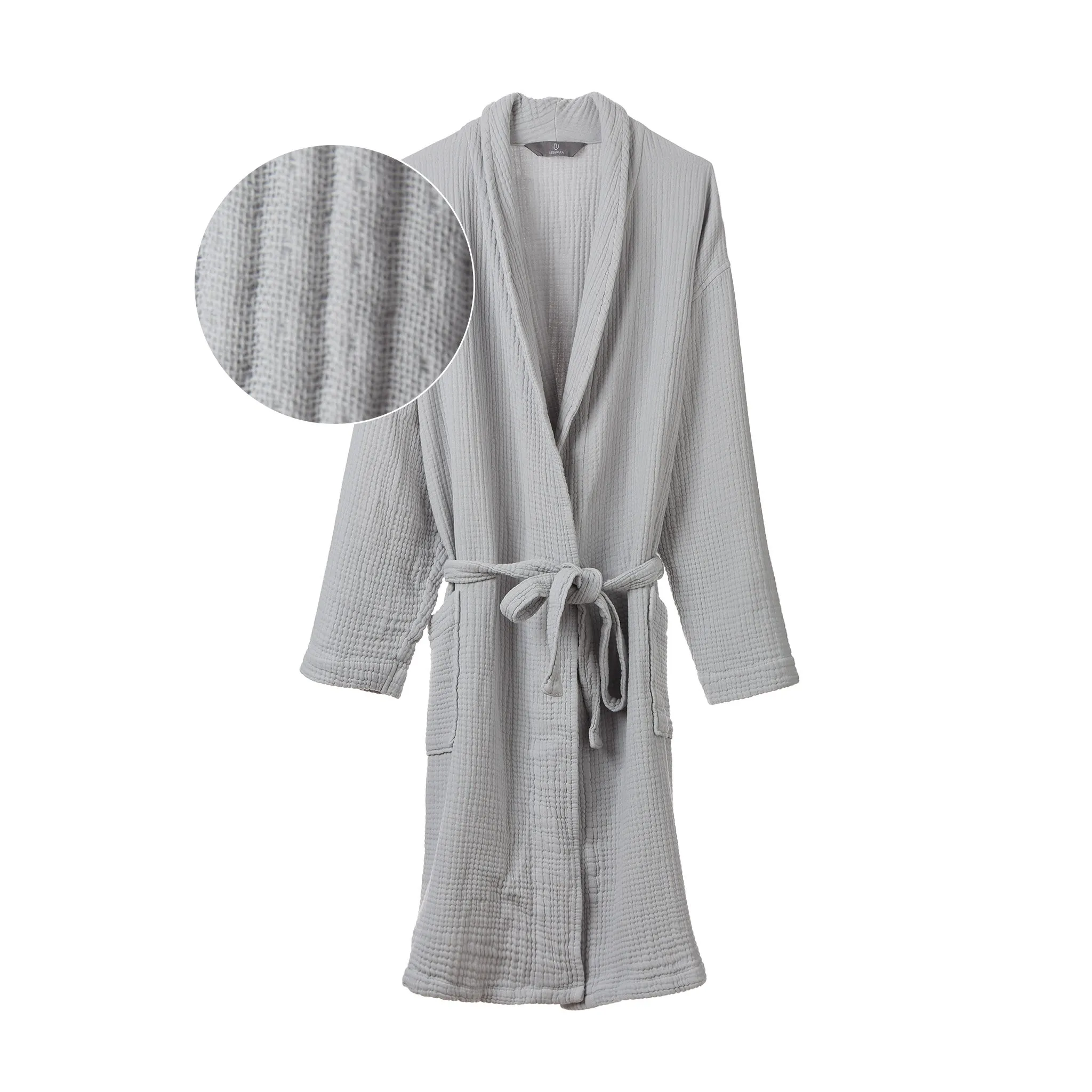 Obidos Bathrobe [Light grey]