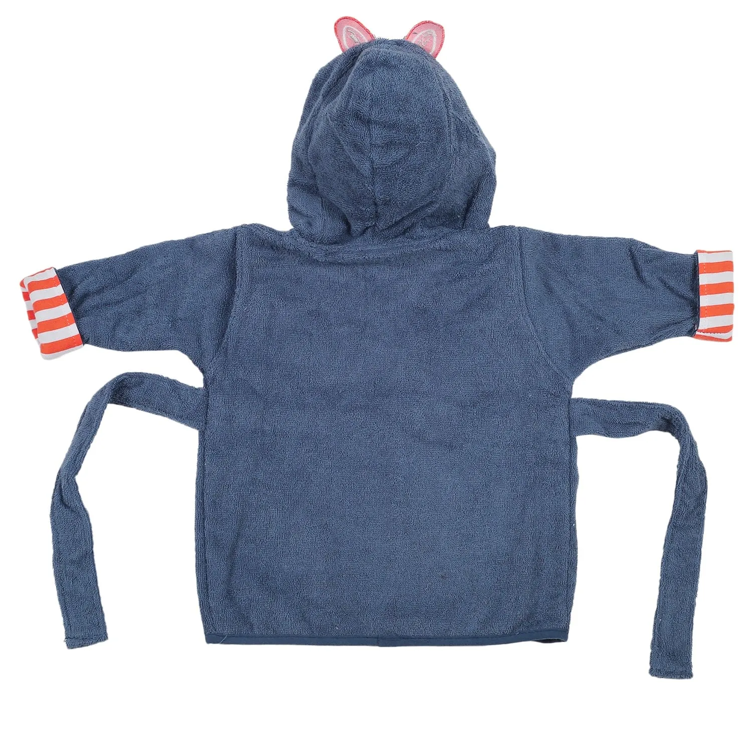 Orange Stripe Blue Star Bathrobe