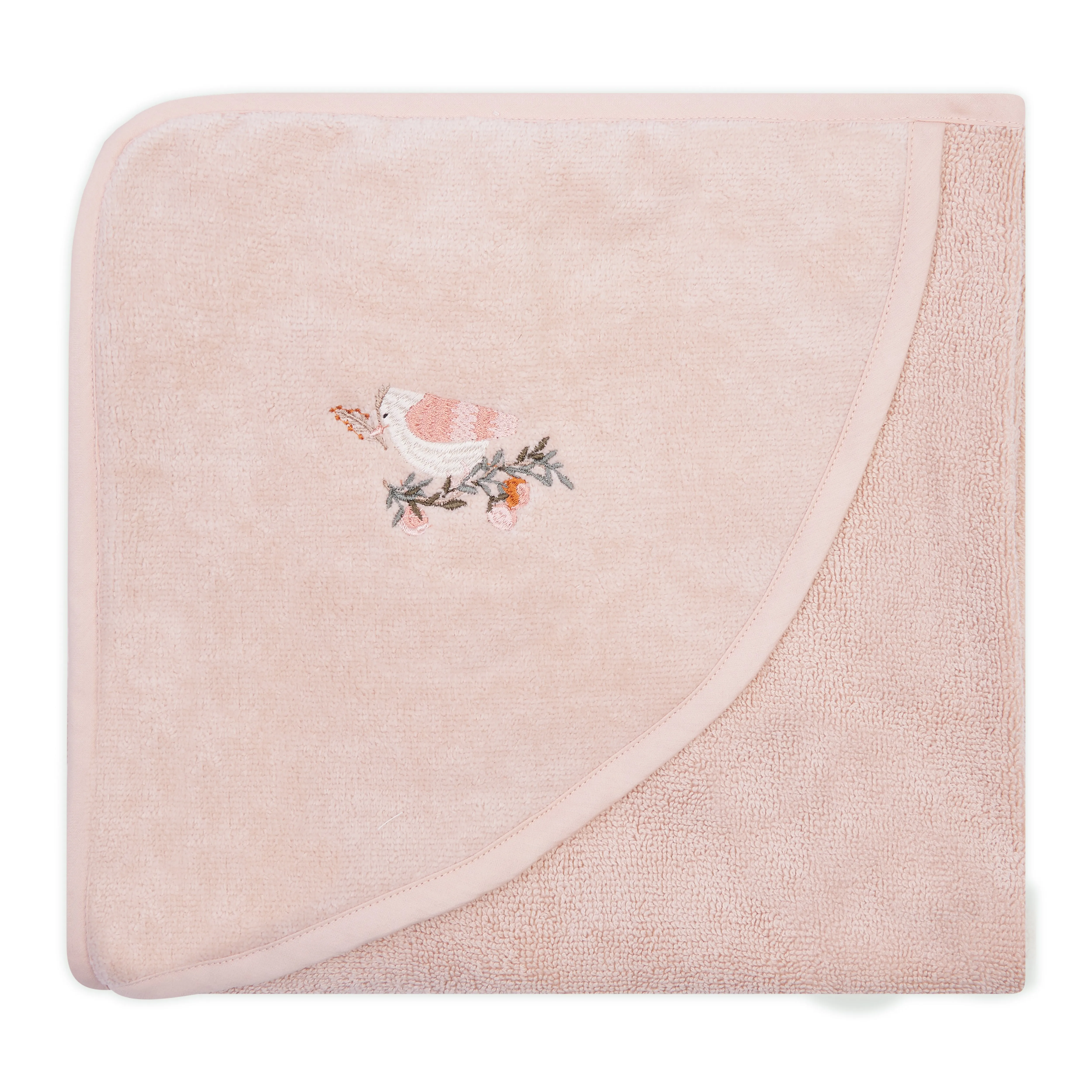 Organic Hooded Baby Towel 'Bird'