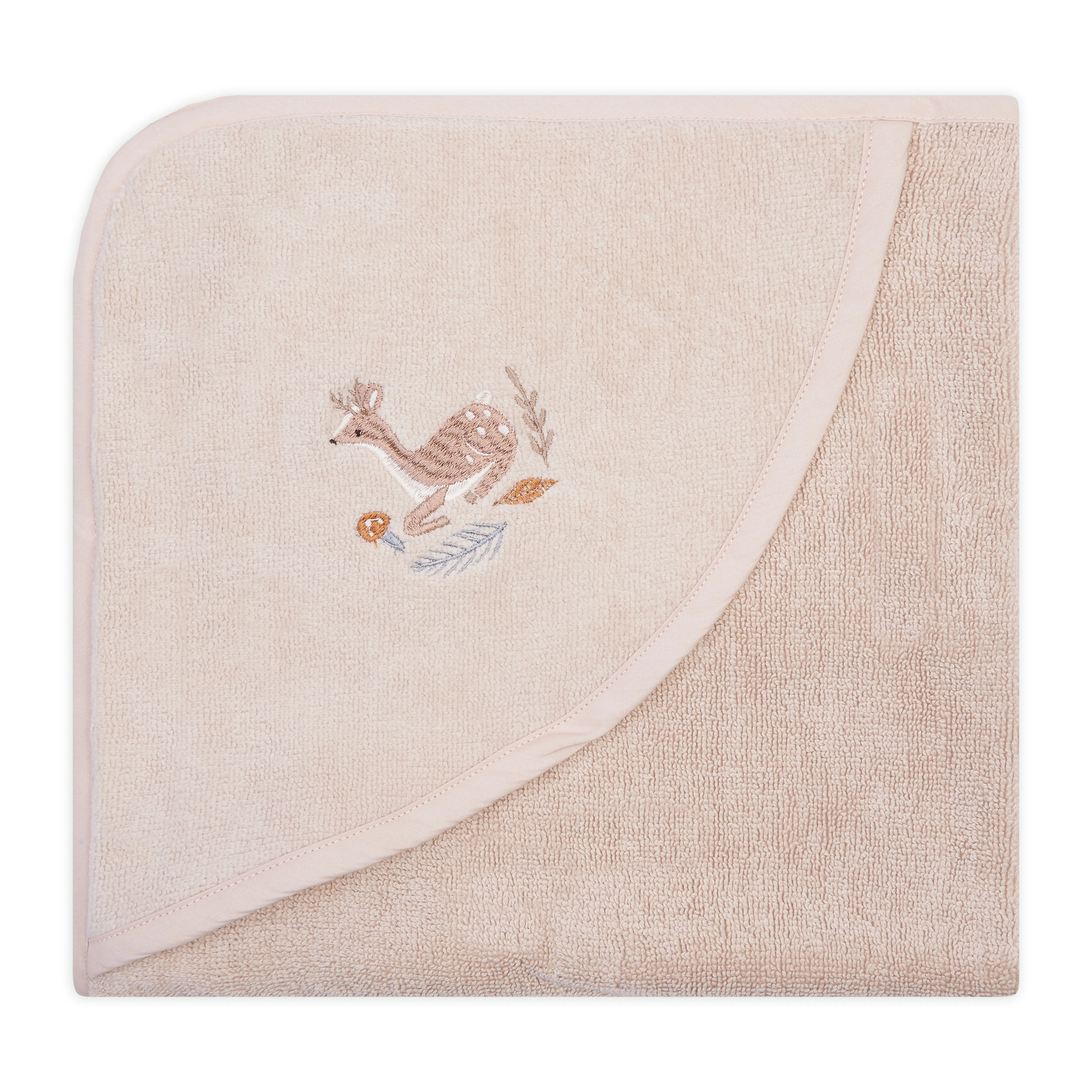 Organic Hooded Baby Towel 'Deer'