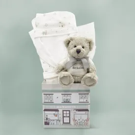 Personalised Berkeley Bear & Little Love Bathrobe, Neutral