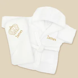 Personalised Little Prince Cosy Cuddles Gift Set - 0-12 Months