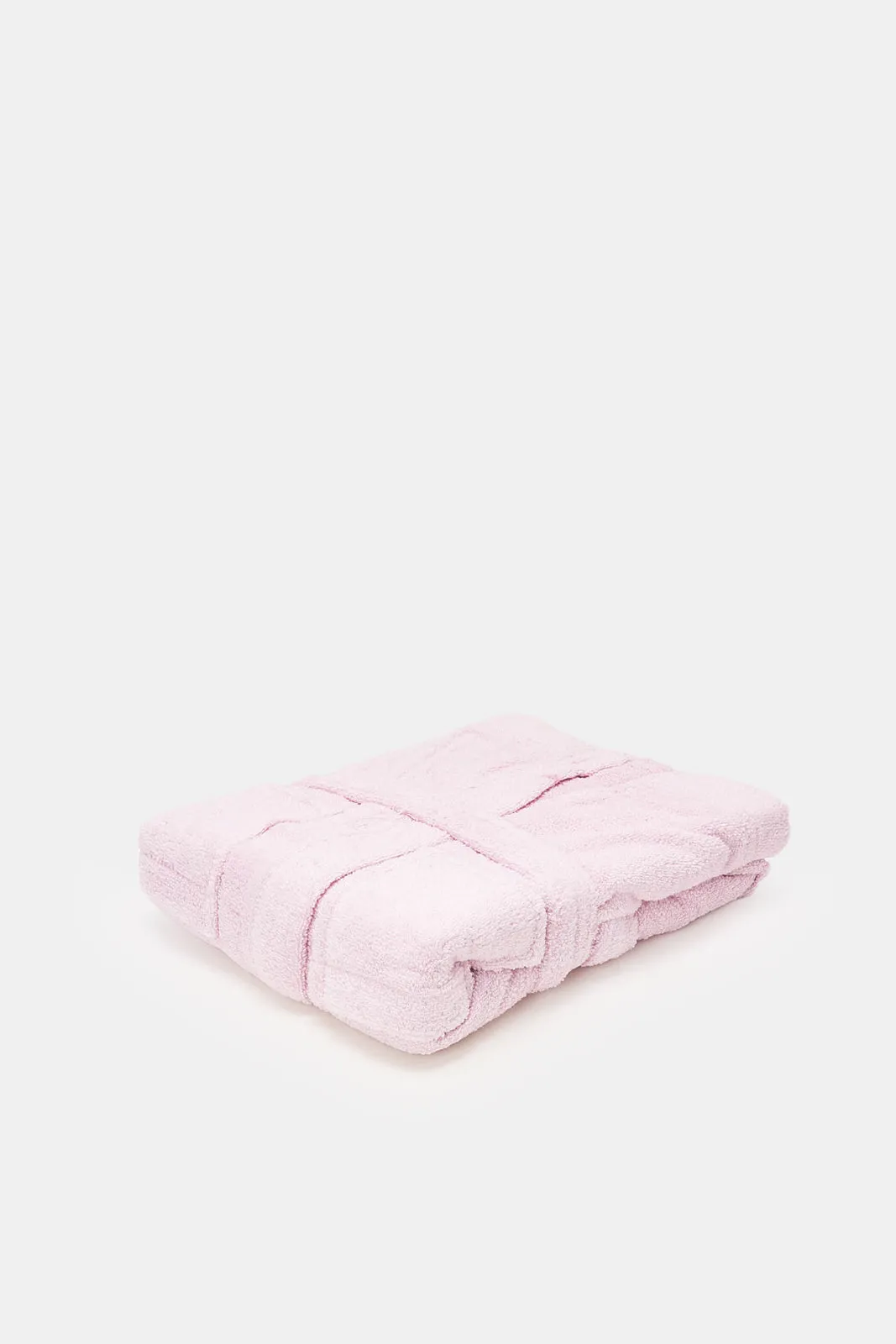 Pink Hooded Kids Bathrobe