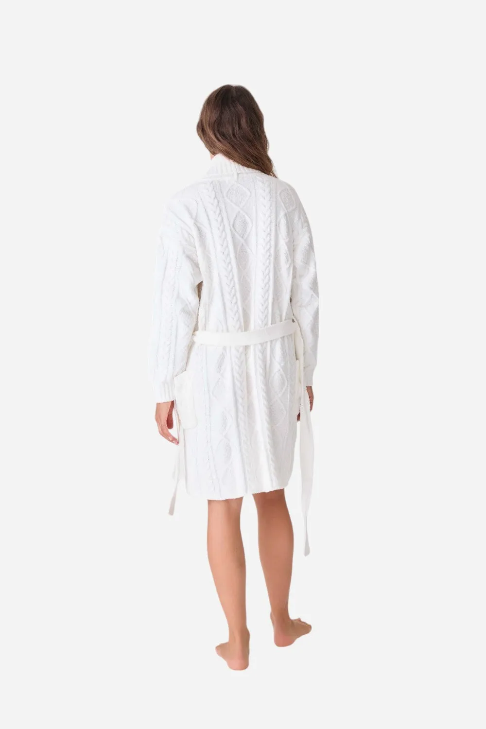 PJ Salvage Robe Cable Crew Ivory