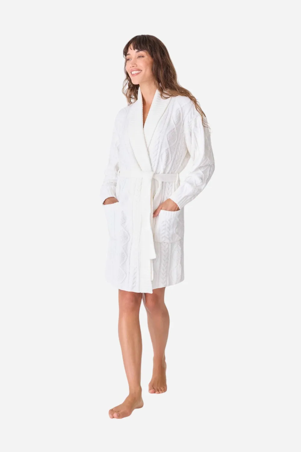 PJ Salvage Robe Cable Crew Ivory