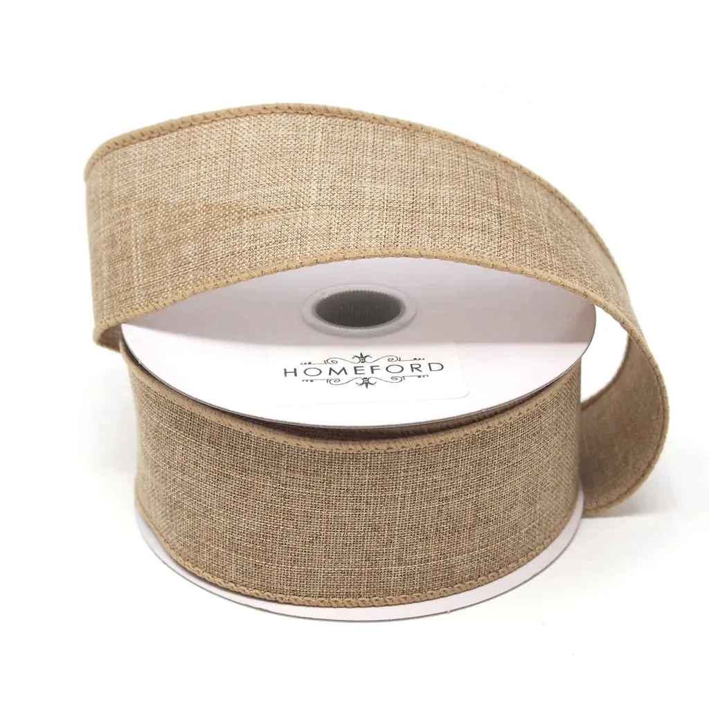 Plain Canvas Ribbon Wired Edge, 10-yard