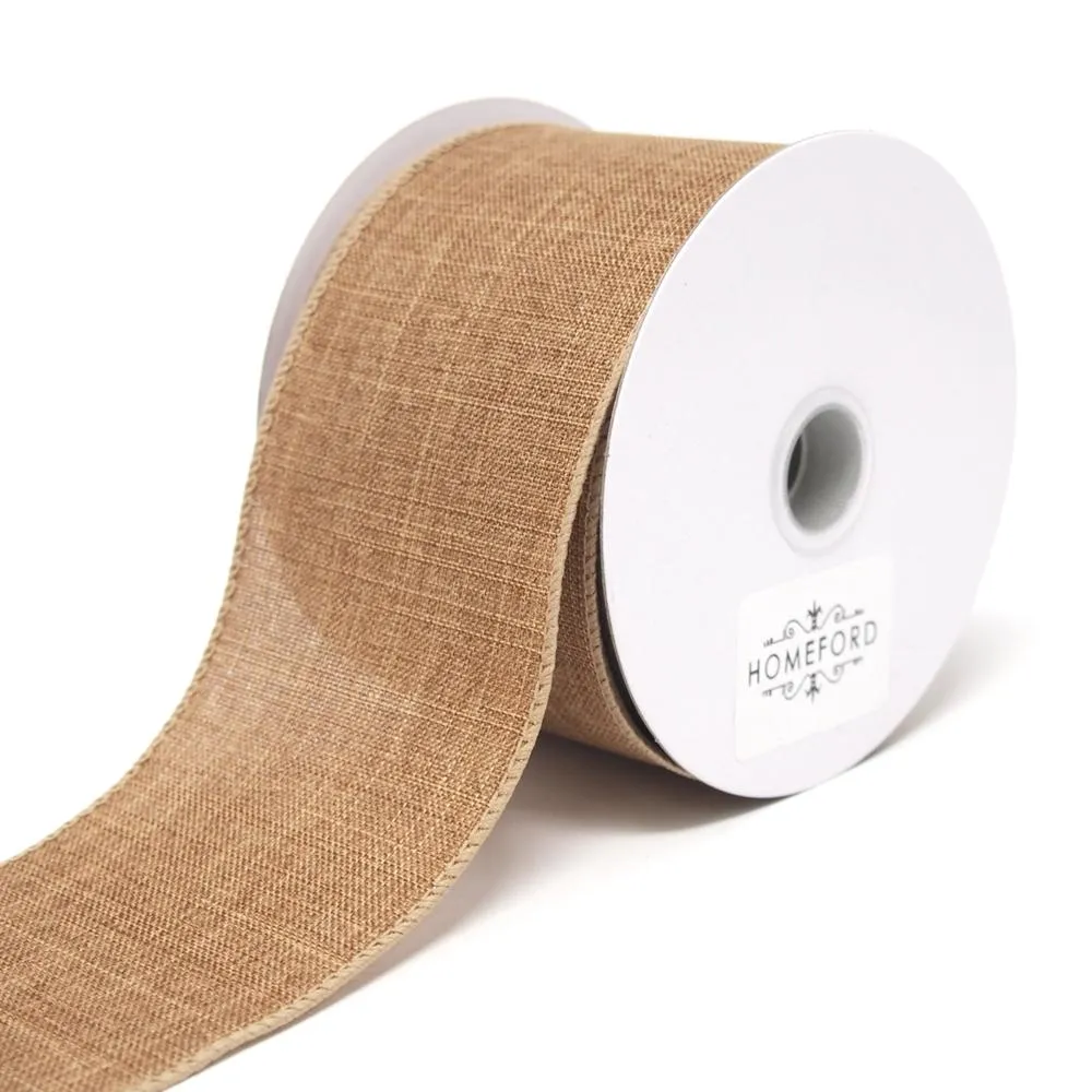 Plain Canvas Ribbon Wired Edge, 10-yard