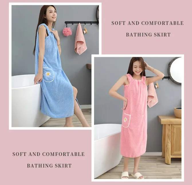 Quick Absorb Velvet Luxury Cute Wearable Bathrobe