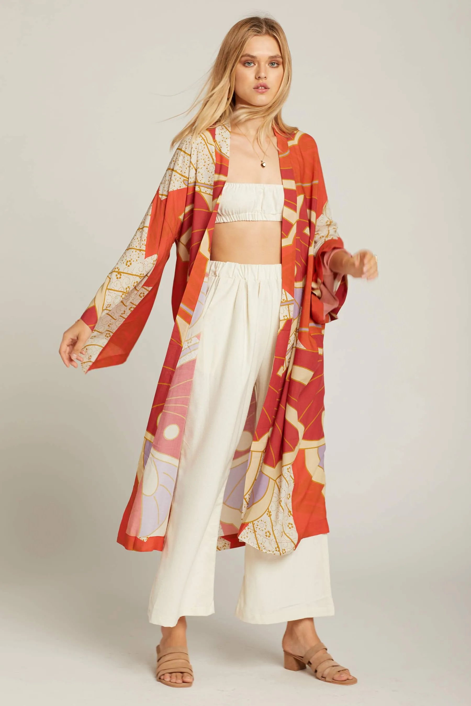 Red Butterfly Georgia Robe