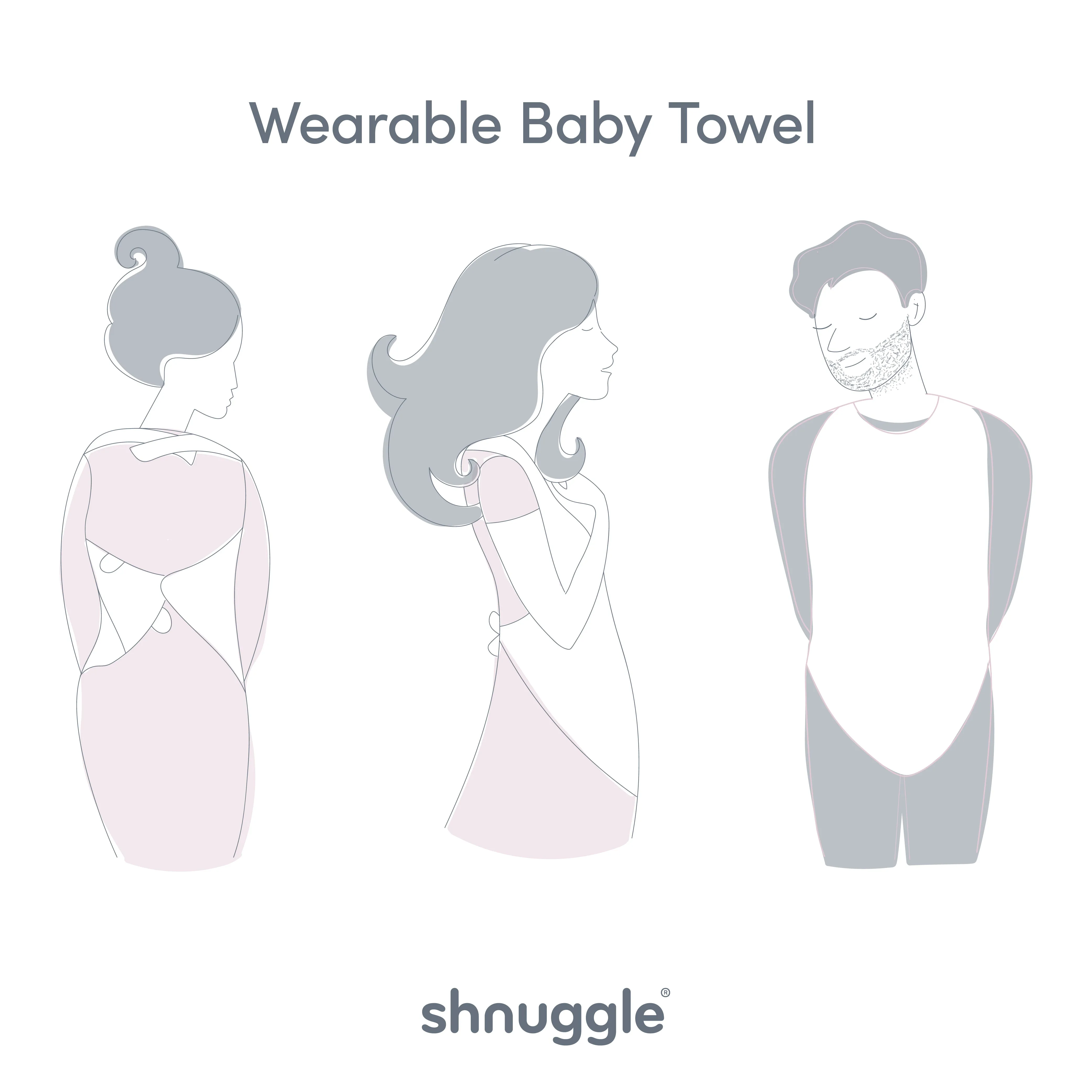 Shnuggle Wearable Baby Towels