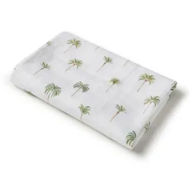 Snuggle Hunny Organic Muslin Wrap - Green Palm