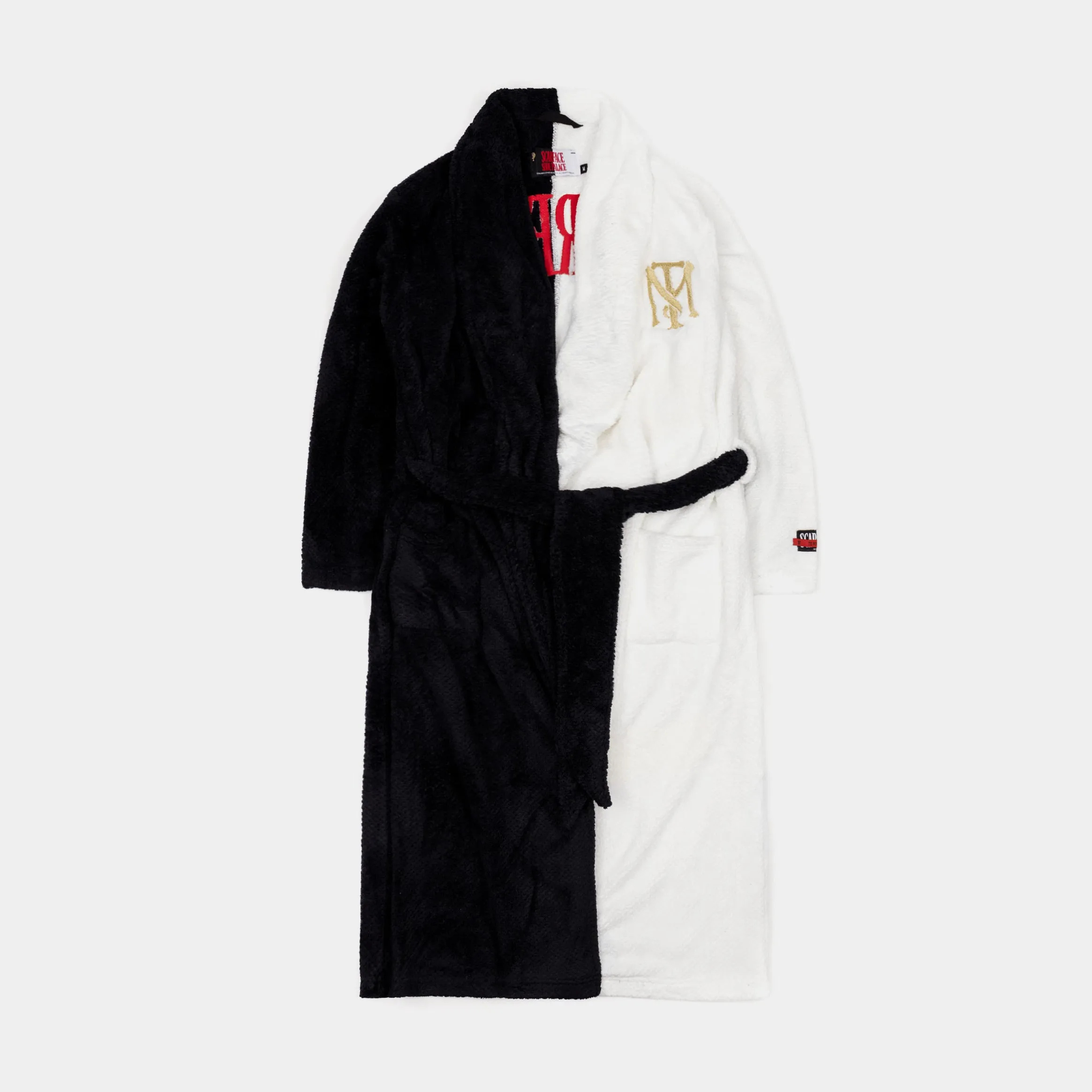 SP x Scarface Logo Mens Bathrobe (Black/White)