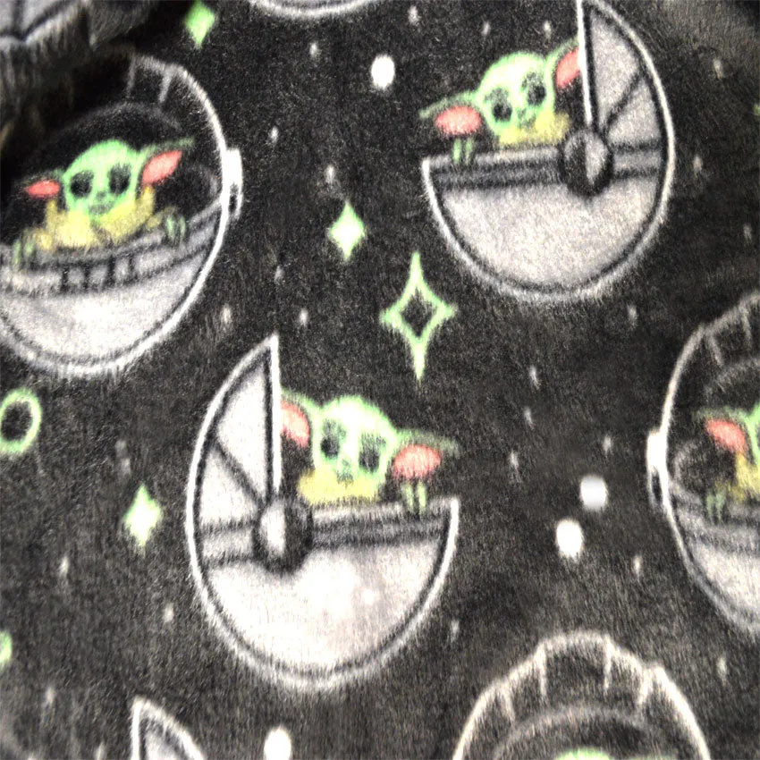 Star Wars Mandalorian Grogu in the Galaxy Silky Fleece Robe