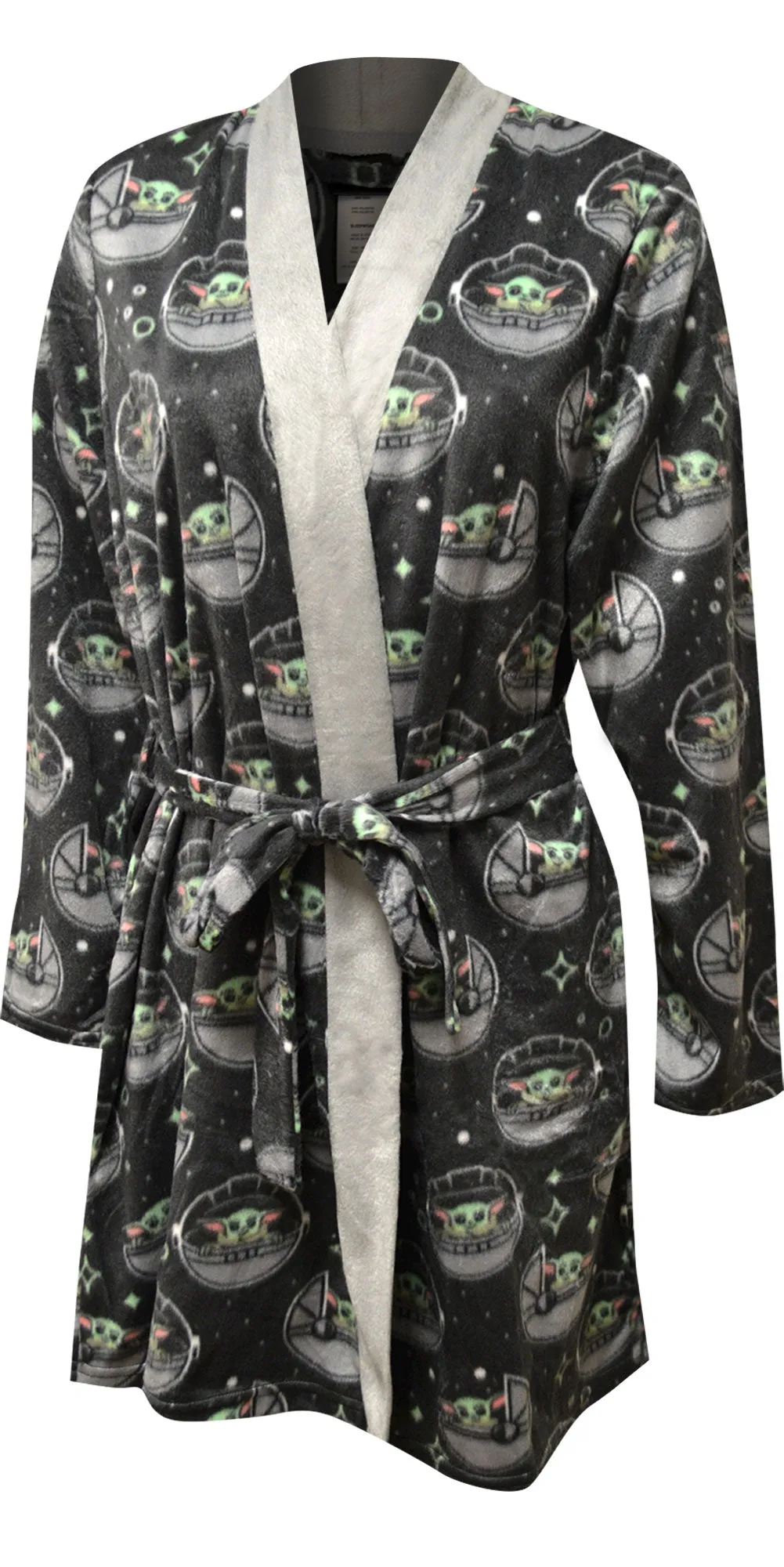 Star Wars Mandalorian Grogu in the Galaxy Silky Fleece Robe