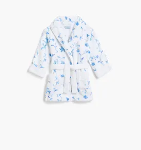 The Baby Hotel Robe - Blue Botanical