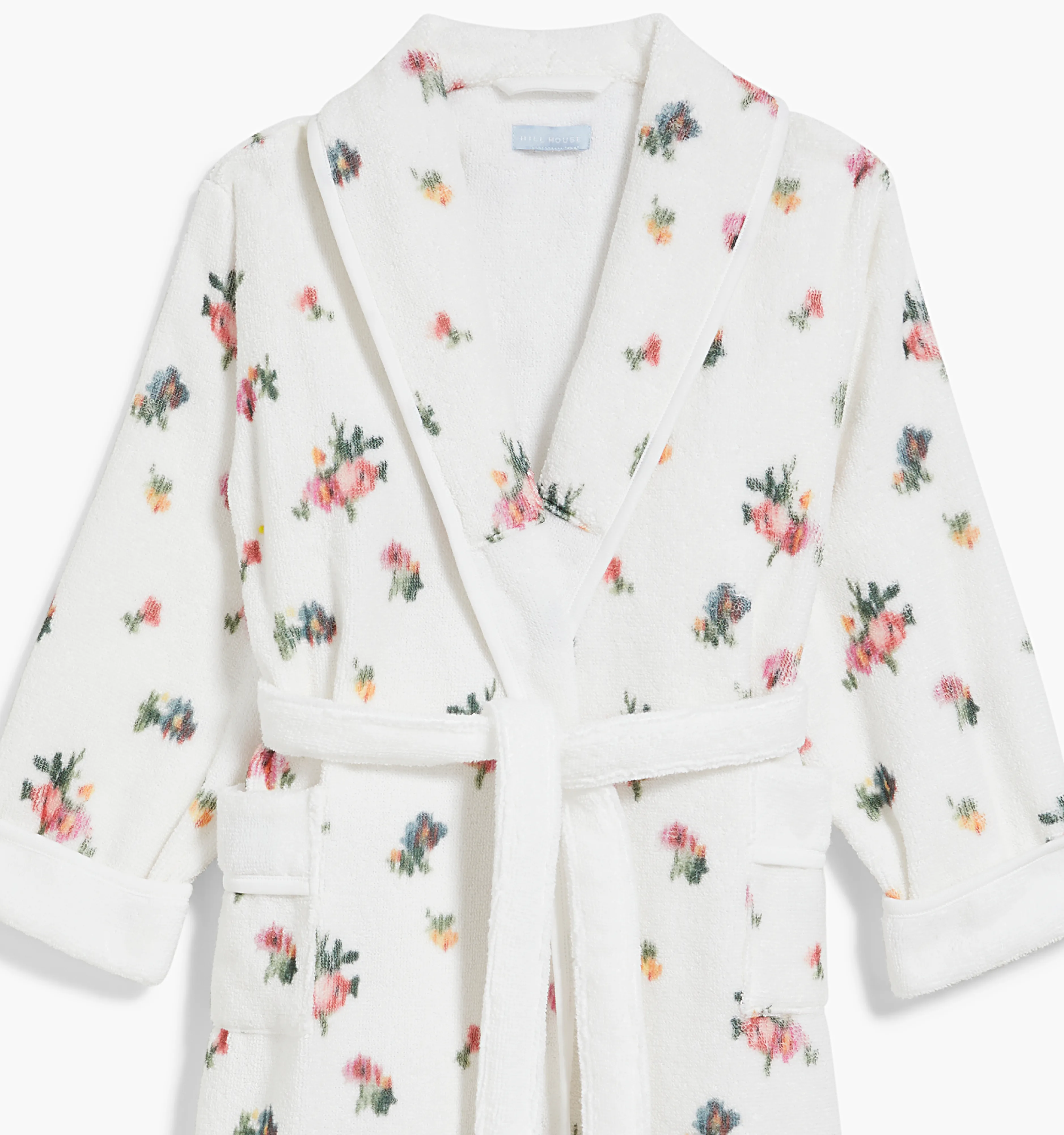 The Baby Hotel Robe - Ivory Ikat Floral