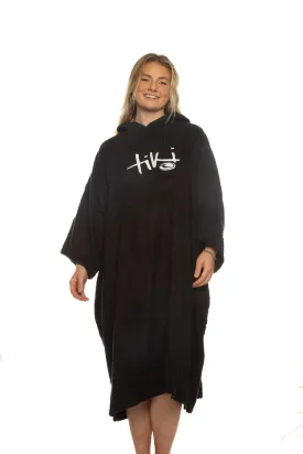 Tiki Adults Hooded Change Robe Black