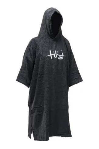 Tiki Adults Hooded Change Robe Black