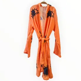 Turkish Towel Evil Eye Kimono Kaftan Bathrobe