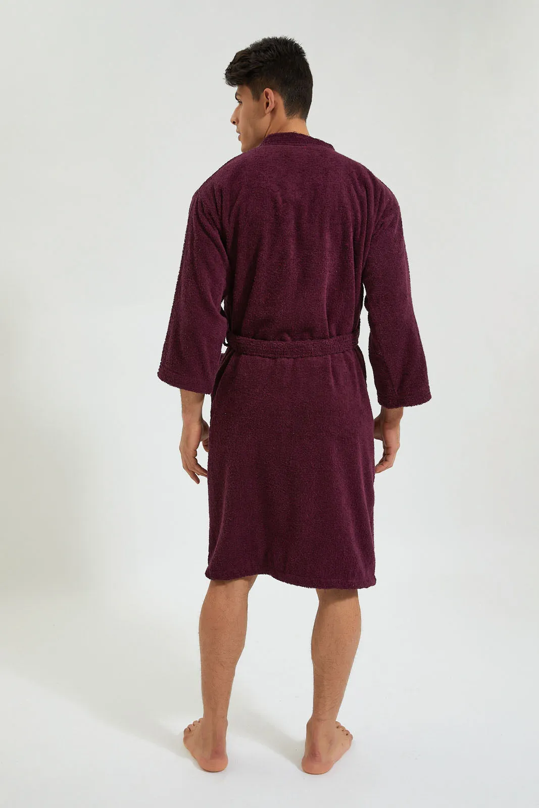 Unisex Purple Kimono Bathrobe