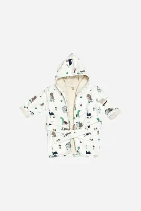 Viverano Skater Dino Hooded Baby Bath Robe