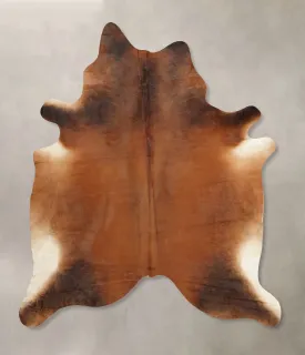 Warm Caramel X-Large Brazilian Cowhide Rug 7'5"H x 6'3"W #B7965 by Hudson Hides