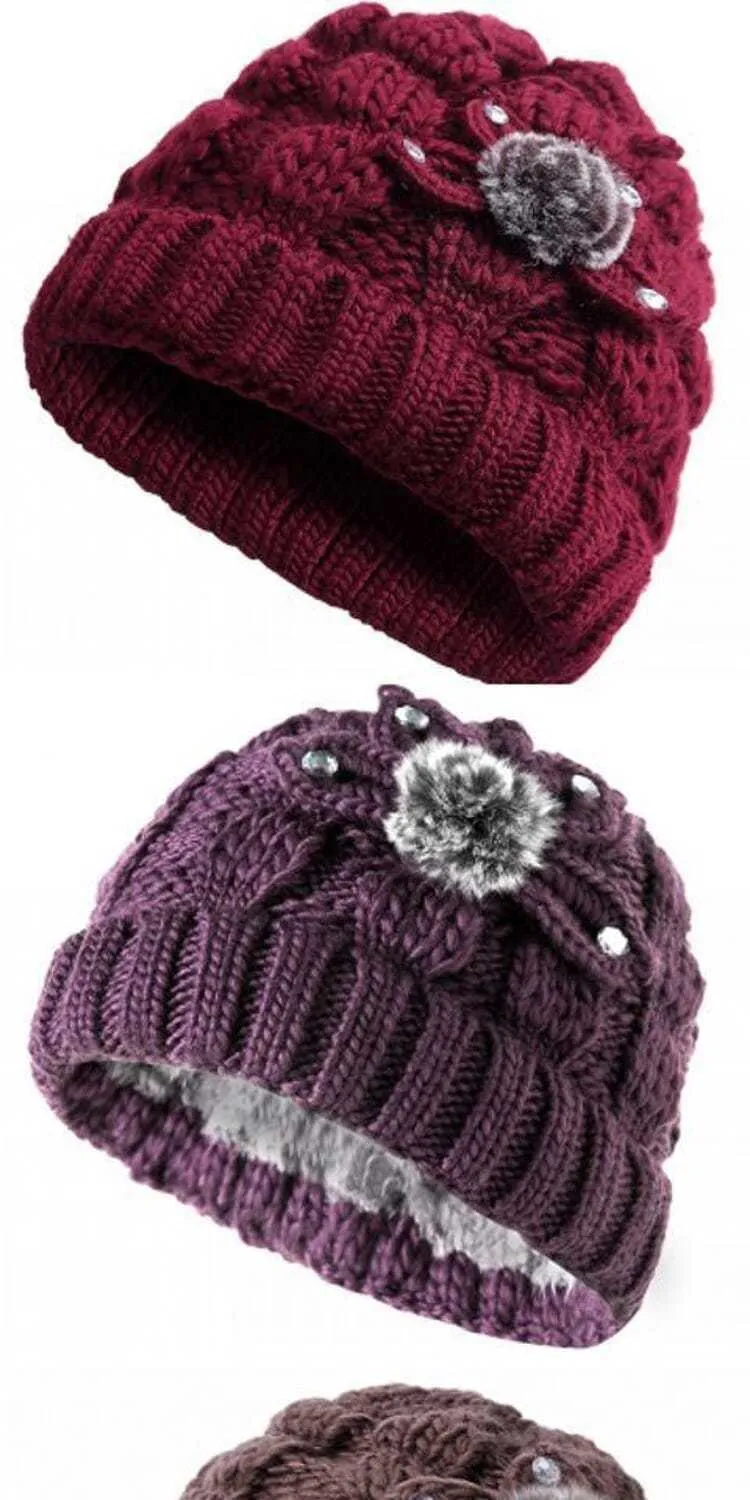 Warm Winter Hat Fleece Thick Autumn