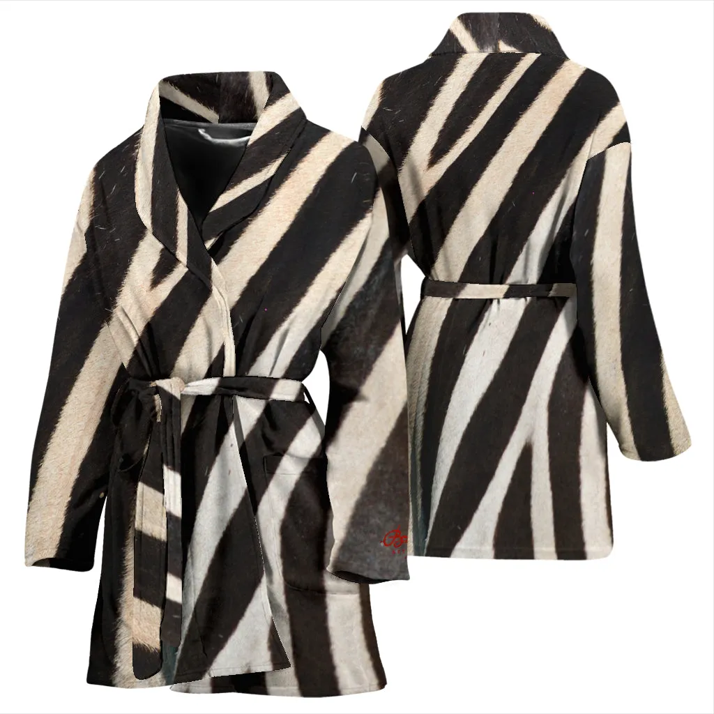 Zebra Bath Robe - Women